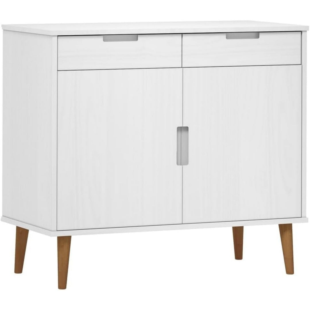 Buffet avec rangement gris clair design scandinave