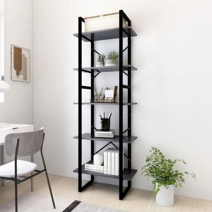 Belle bibliotheque avec une fixation murale invisible et 5 etageres