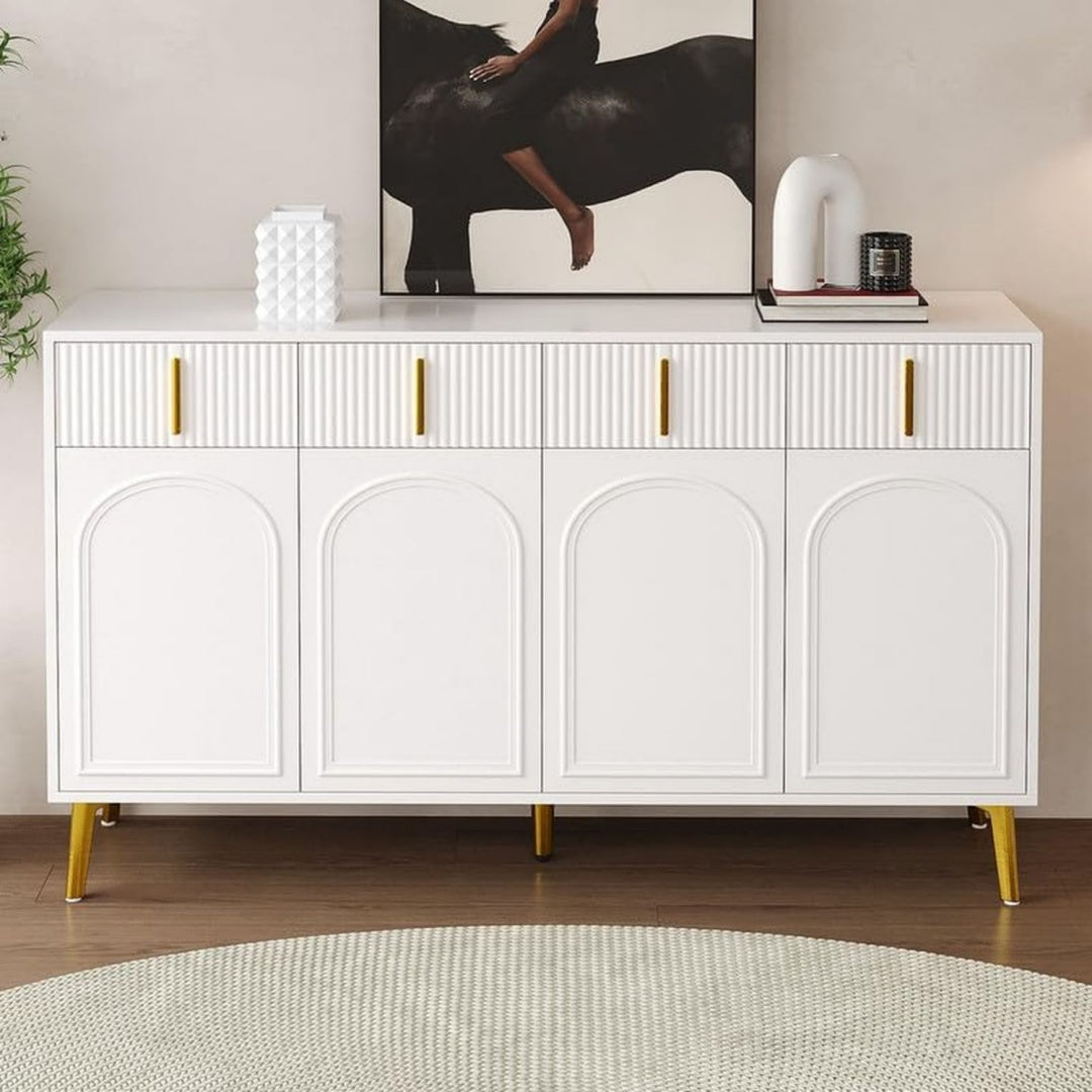 Design buffet avec des etageres reglables en hauteur