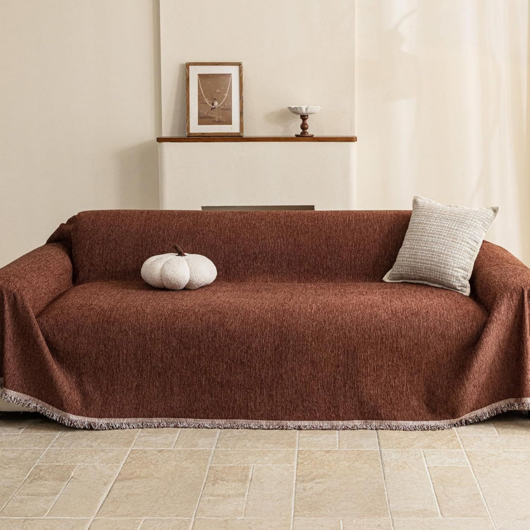 Rendu epure, recouvrement canape marron en bois