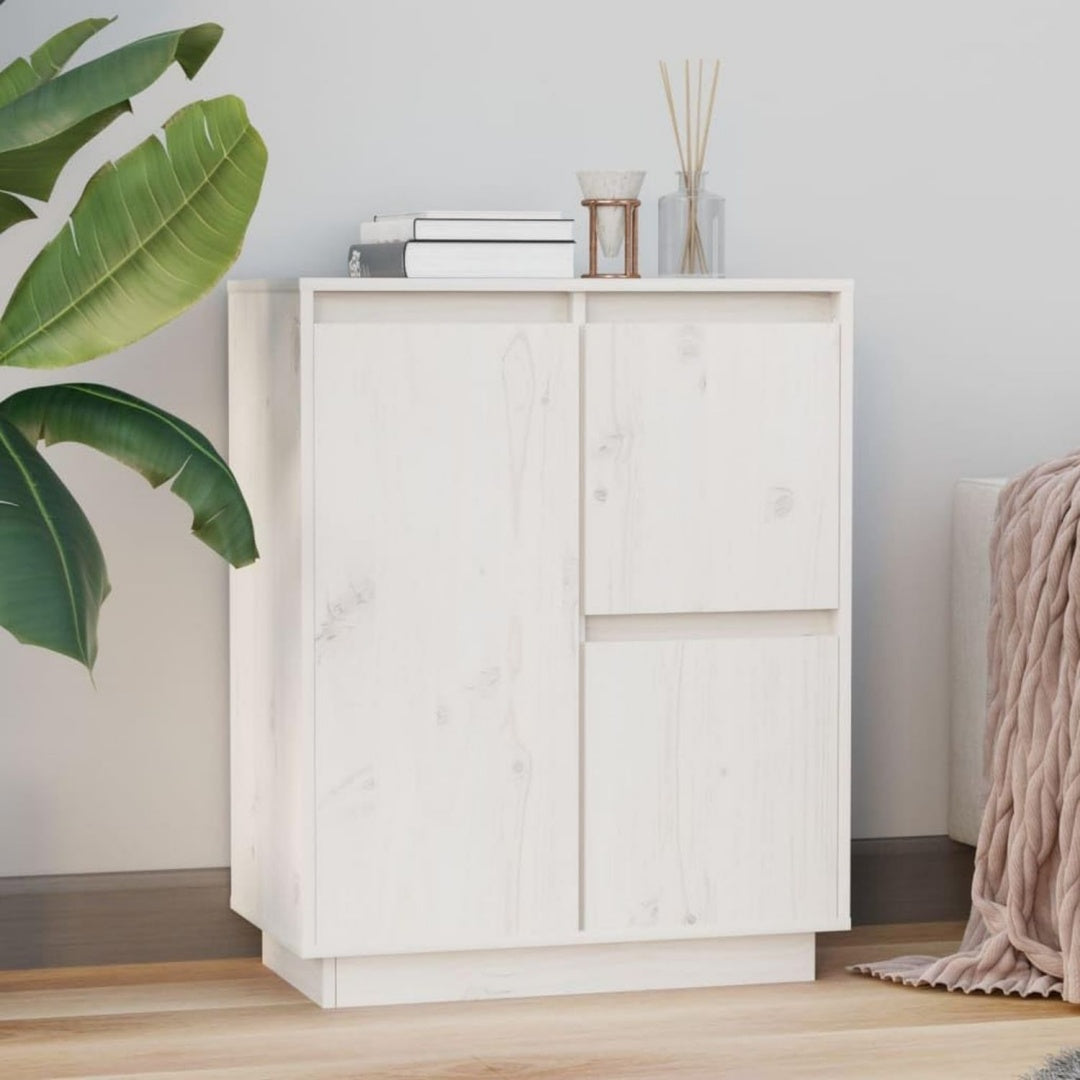 Chaleureux, buffet gris clair en bois pour salle a manger