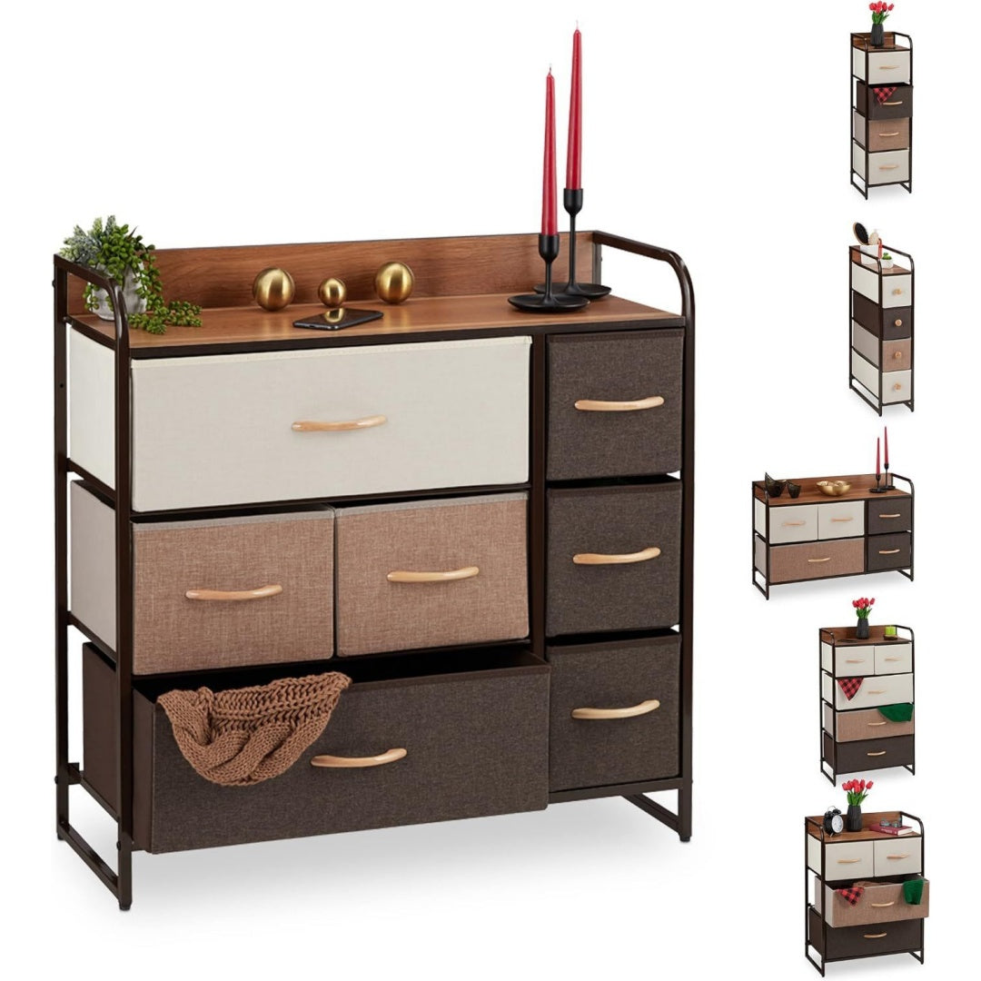 Commode moderne en MDF et acier pratique