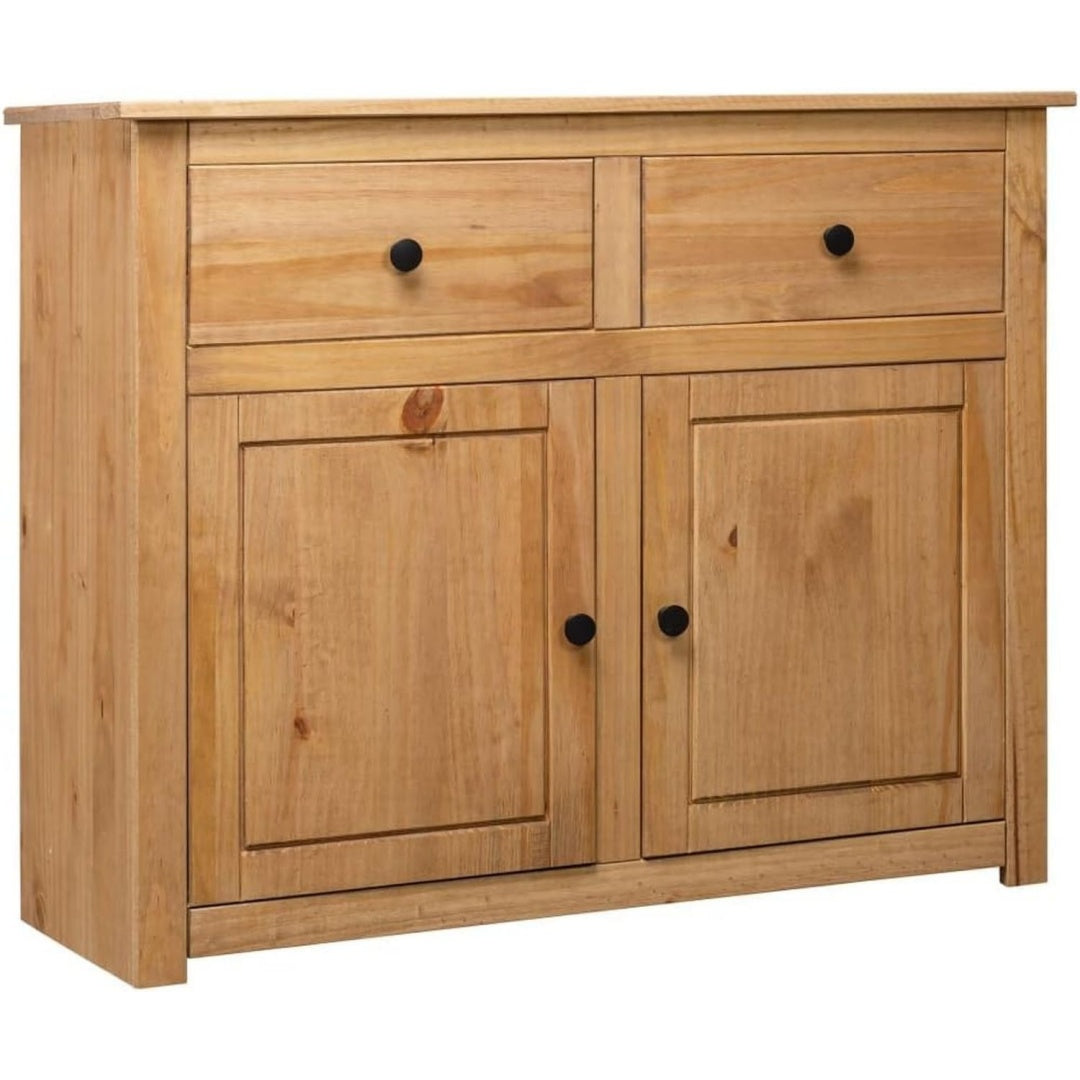 Marron commode laque brillant en bois massif