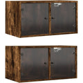 Vitrine marron 68.5 x 37 x 35 cm