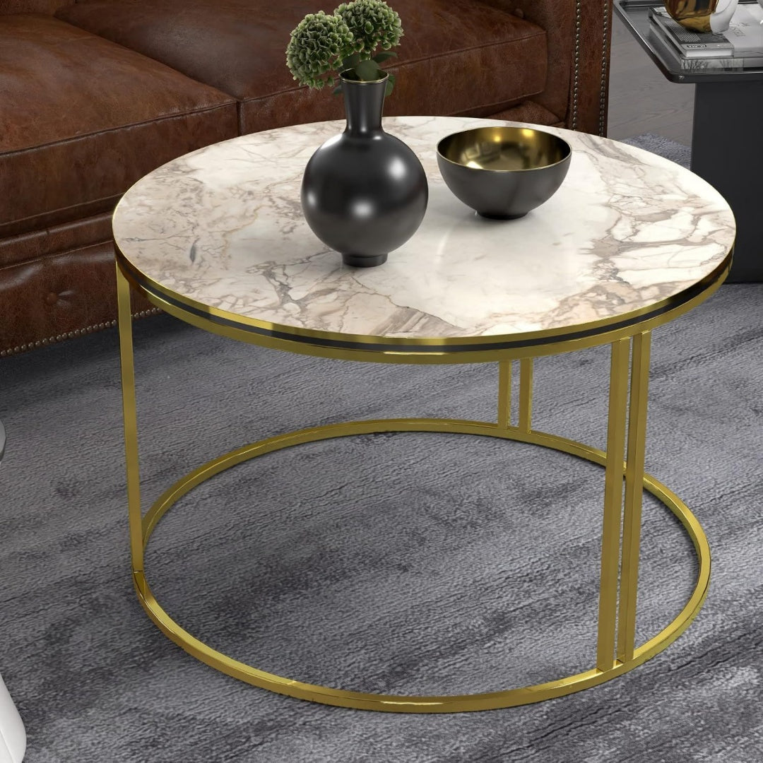 Design moderne table basse gris fonce en acier