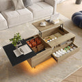 Buffet beige pour piece a vivre 50 x 103.5 x 27.5 cm
