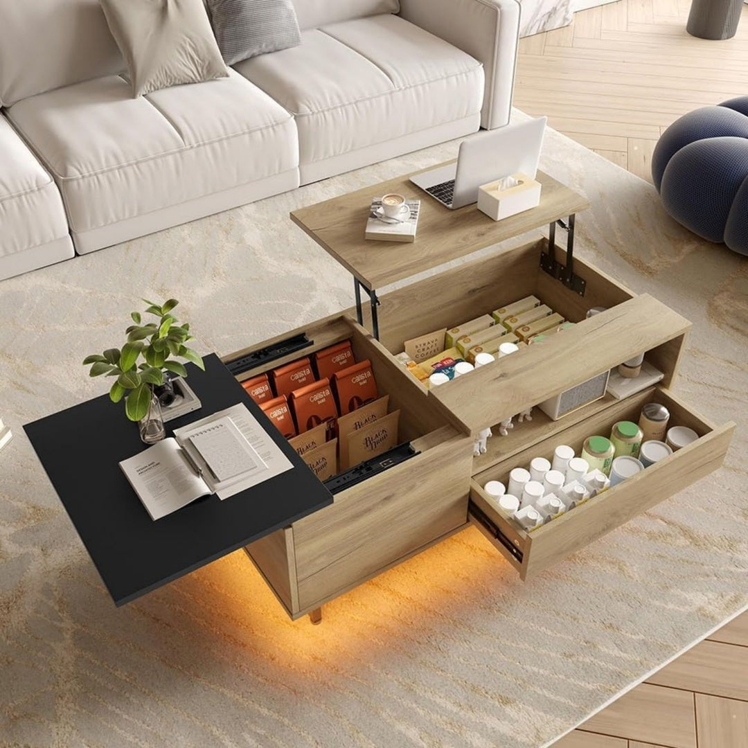 Buffet beige pour piece a vivre 50 x 103.5 x 27.5 cm