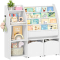 etagere gris clair grand espace de rangement rembourre en tissu