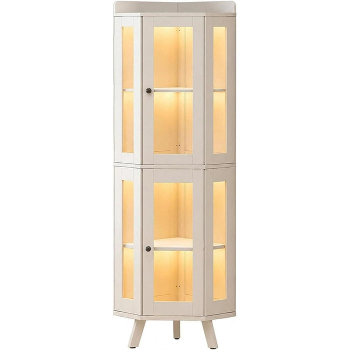 Armoire de rangement beige en bois