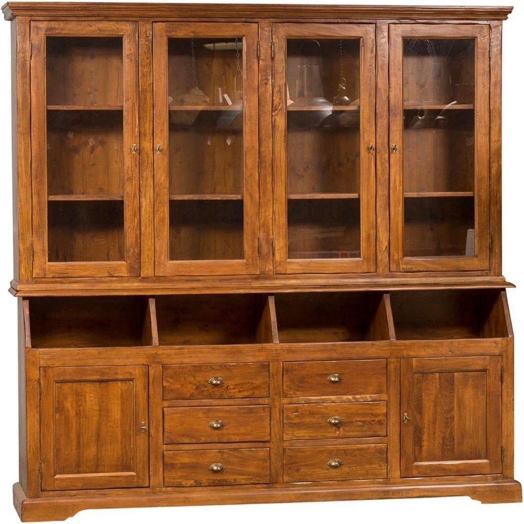 Bahut design naturel marron en bois