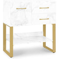 Style Contemporaine, bahut gris clair avec 2 tiroirs et 1 etagere