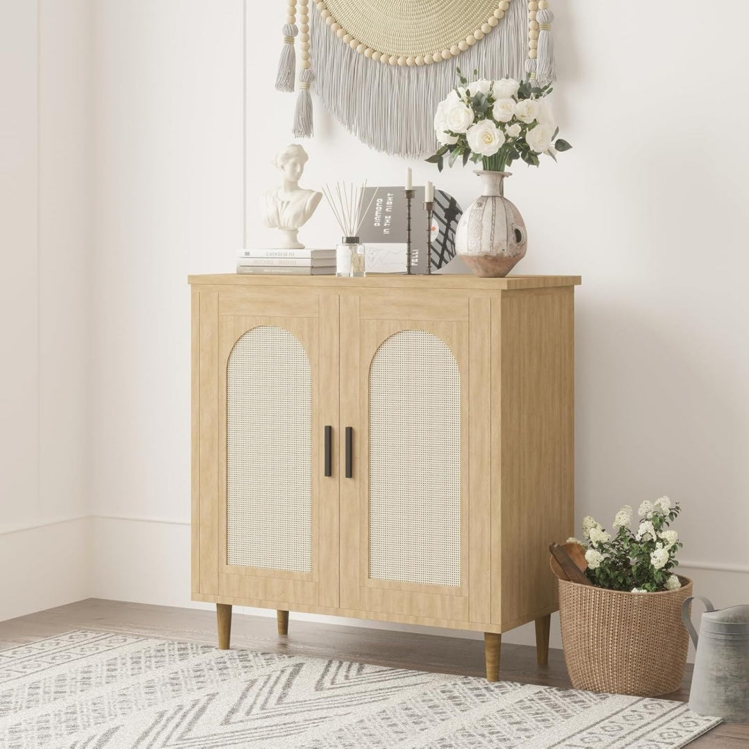 Credence style contemporain gris clair 3 etageres, bois massif durable