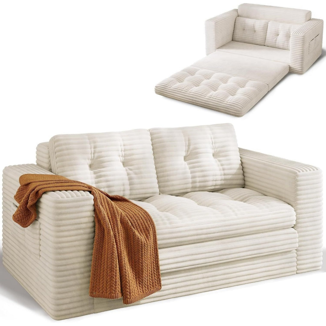 Style scandinave gris clair divan en tissu