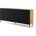 Commode 200 x 42 x 87 cm avec 3 tiroirs