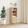 Buffet gris clair authentique industriel 40 x 36 x 110 cm