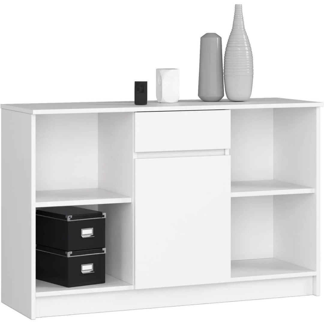Commode gris clair 40 x 120 x 78 cm design elegant