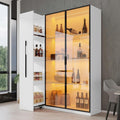 Vitrine gris, 110.5 x 35 x 160 cm, contemporain