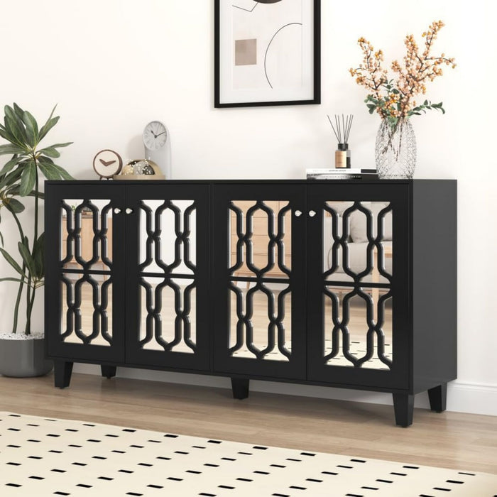 Bahut pour cuisine gris en bois style moderne