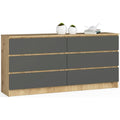 Coffre a tiroirs finition metal gris fonce