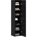 Idee salon, commode noir en bois style moderne