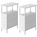 Pratique table de chevet gris clair