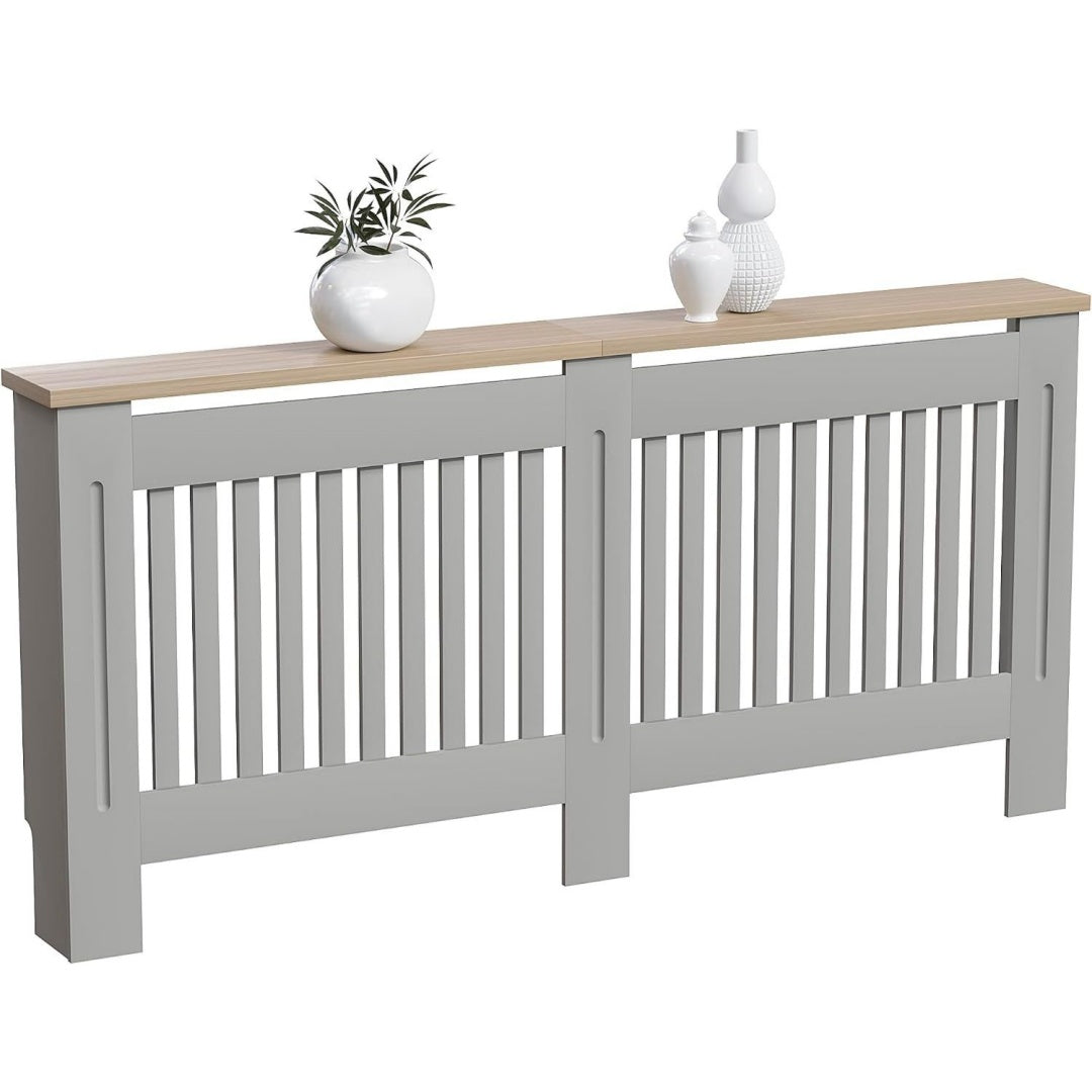 Buffet haut gris, structure metallique ideal pour salon