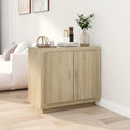 Buffet gris clair 80 x 40 x 75 cm