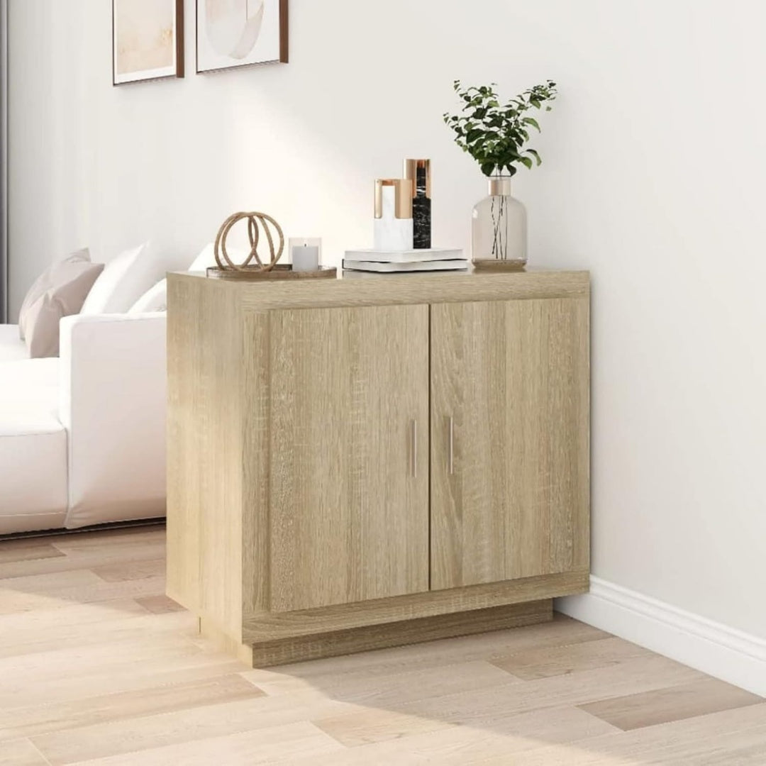 Buffet gris clair 80 x 40 x 75 cm