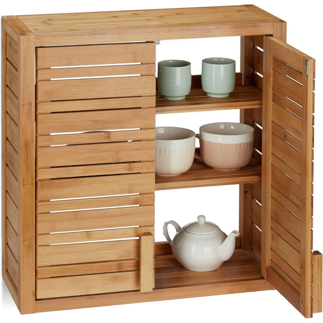 epure meuble suspendu 56.5 cm de haut marron