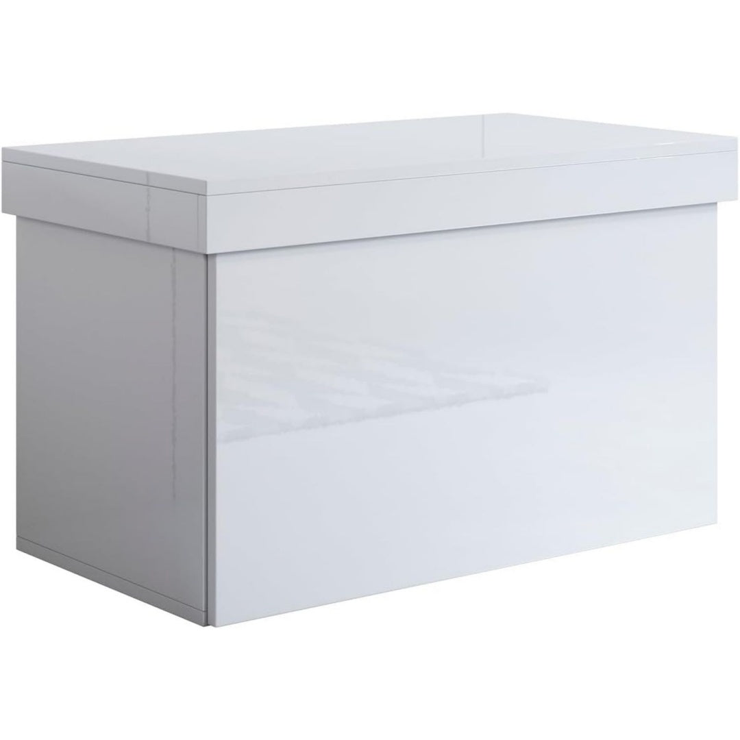 Pour salle a manger et plus, range-chaussures gris clair en verre