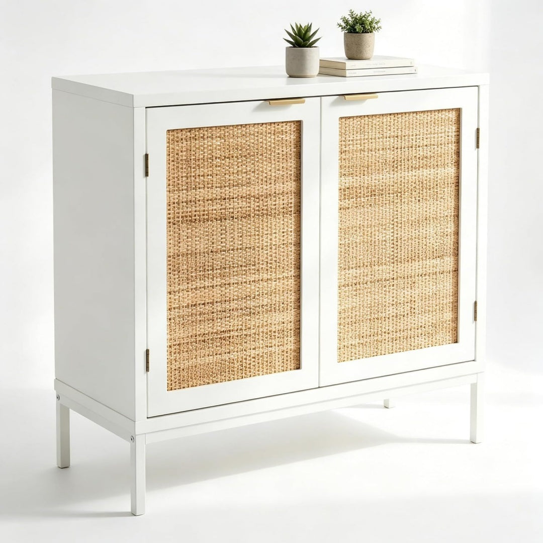 Enfilade gris clair 80 cm, de rangement pratique