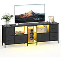 En acier meuble TV gris fonce 160 x 30 x 55 cm