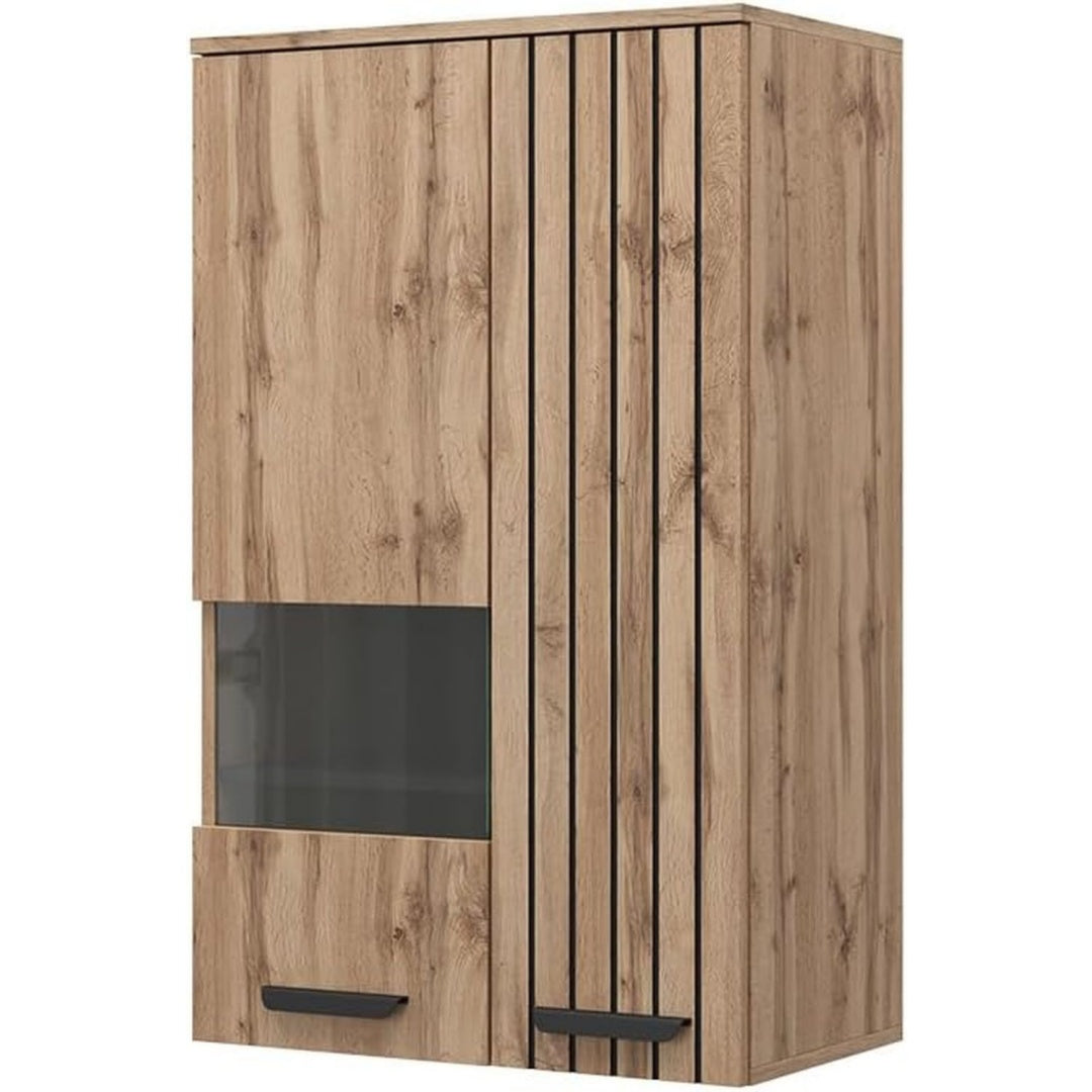 Elegante armoire en chene et panneau de particules